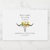 ステア素朴とヒマワリ結婚ーズ スパークリングワインラベル (シングルラベル)