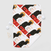 スティインレンブラックキャットクラシックフランスのアートワーク ゴルフタオル (インサイチュ)