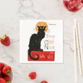 スティインレンブラックキャットクラシックフランスのアートワーク スタンダードカクテルナプキン (インサイチュ)