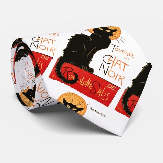 スティインレンブラックキャットクラシックフランスのアートワーク ネクタイ (ロール)