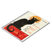 スティインレンブラックキャットクラシックフランスのアートワーク ノートブック (左側)