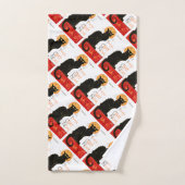 スティインレンブラックキャットクラシックフランスのアートワーク バスタオルセット (ハンドタオル)