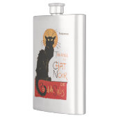 スティインレンブラックキャットクラシックフランスのアートワーク フラスク (左)