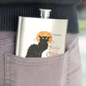 スティインレンブラックキャットクラシックフランスのアートワーク フラスク (インサイチュ)