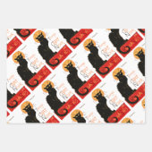 スティインレンブラックキャットクラシックフランスのアートワーク ラッピングペーパーシート (正面)