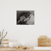 スティエグリッツジョージアオキーフェハンズホーススカル写真 ポスター (キッチン)