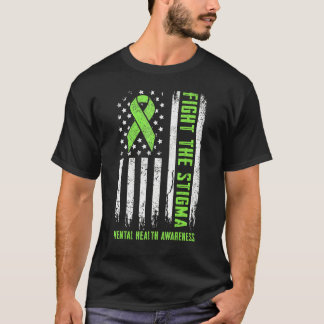 スティグマと戦うメンタルヘルス問題認識度A Tシャツ
