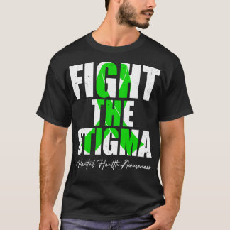 スティグマと戦うメンタルヘルス認識度月Gre Tシャツ