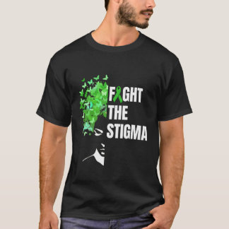 スティグマのタルヘルス認識度月緑と戦う Tシャツ