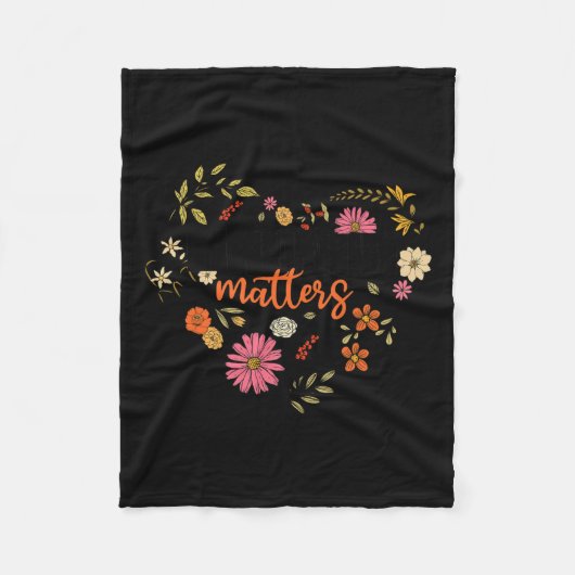 スティグマの溝深いメンタルヘルスの問題Mental Aw フリースブランケット (正面)