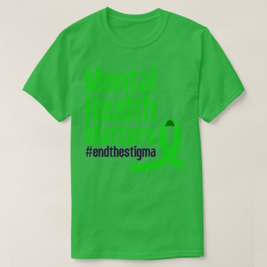 スティグマの精神衛生認識度を終了Sを破る Tシャツ (デザイン正面)