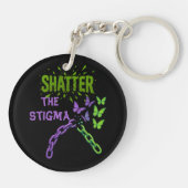 スティグマを粉砕する – メンタルヘルス キーホルダー (裏面)