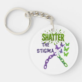 スティグマを粉砕する – メンタルヘルス キーホルダー