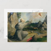 スティグマタを受け取るアッシジの聖フランシス ポストカード (正面/裏面)