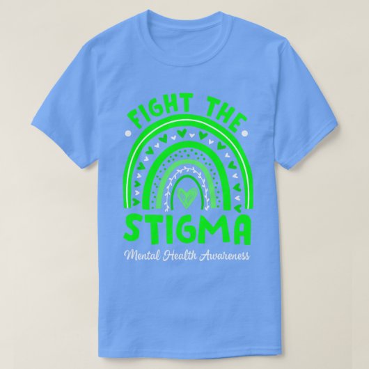 スティグマメンタルヘルス認識度サポートとの闘い Tシャツ (デザイン正面)