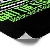 スティグマ米国国旗のメンタルヘルス認識度 ポスター (角)