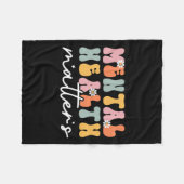 スティグマ精神保健問題精神保健法 フリースブランケット (正面(横))