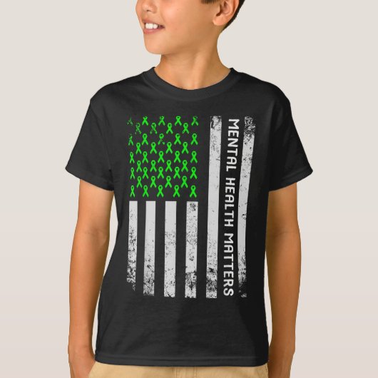 スティグマ精神衛生を終わらせるS精神的認識度ギ Tシャツ (正面)