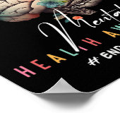 スティグマ精神衛生問題精神的認識度 ポスター (角)