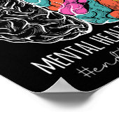 スティグマ精神衛生問題精神的認識度 ポスター (角)