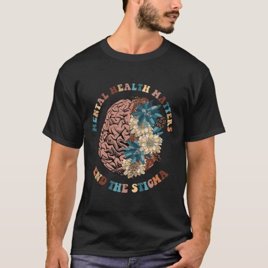 スティグマ精神衛生問題精神的認識度 Tシャツ (正面)