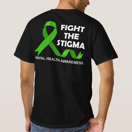 スティグマ精神衛生認識度と闘う Tシャツ (裏面)