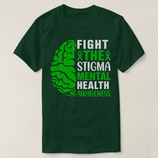 スティグマ精神衛生認識度と闘う Tシャツ (デザイン正面)