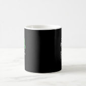 スティグマ精神衛生認識度グリーンリボン コーヒーマグカップ (中央)