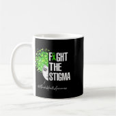 スティグマ精神衛生認識度贈り物と戦う コーヒーマグカップ (左)