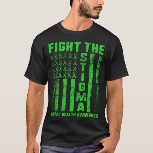 スティグマ精神衛生認識度鬱病アンシ Tシャツ (正面)