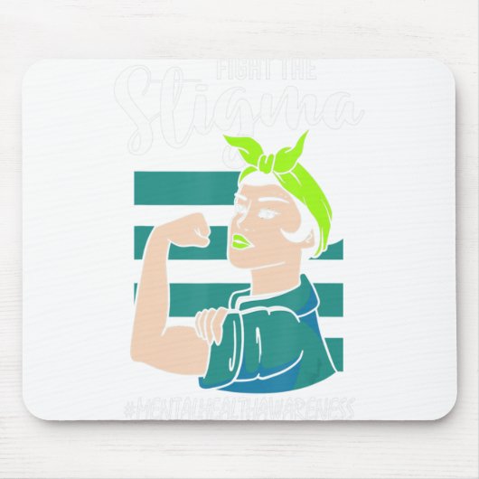 スティグマ・マインド安定認識度と戦う マウスパッド (正面)
