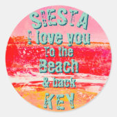 スティッカスタムカーズシエスタ鍵 ラウンドシール (正面)