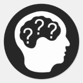 スティッカーの質問 ラウンドシール (正面)