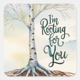 スティッカーを応援してる スクエアシール