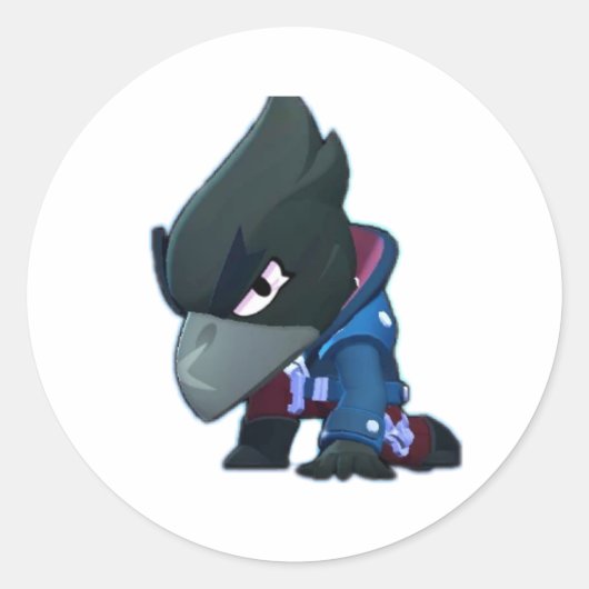 スティッカーズの試合で乱闘スターの混沌とした世界 ラウンドシール (正面)