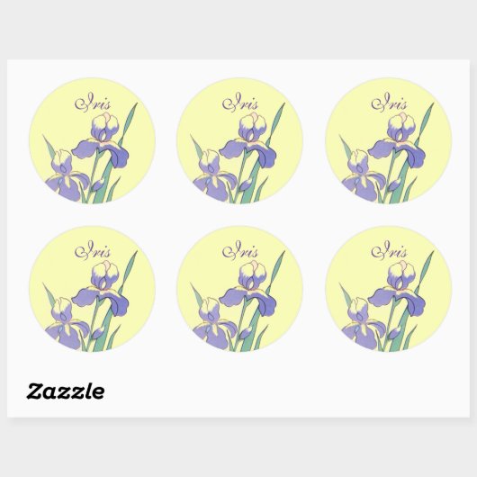 スティッカーラウンドドットパーソナライズされたアイリスカスタムシール ラウンドシール (シート)