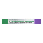 スティッカー症候群認識度パタンリボン グログランリボン (正面)