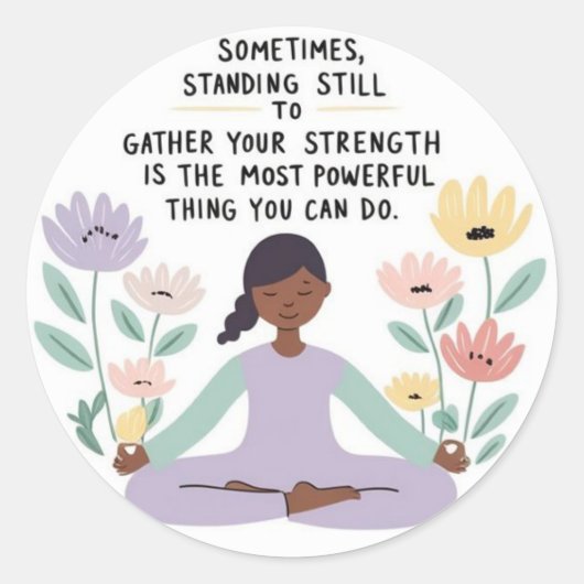 スティッカー立ち ラウンドシール (正面)