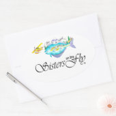 スティッカー・ケイト・バトル 楕円形シール (封筒)