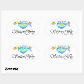 スティッカー・ケイト・バトル 楕円形シール (シート)