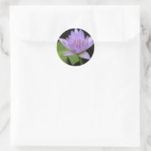 スティッカー、ソフトラベンダーのスイリ ラウンドシール (バッグ)