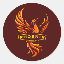 スティッカー・フォニックス動物 ラウンドシール