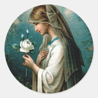 スティッカー：神秘的バラ ラウンドシール