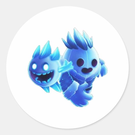 スティッキゲームで乱闘スター ラウンドシール (正面)