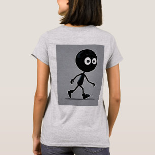 スティッキマンロボット敵:漫画スタイル2Dゲームアセット Tシャツ