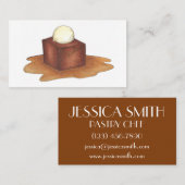 スティッキートフィープディングデザートフードパティシエ 名刺 (正面/裏面)