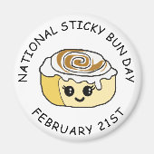 スティッキーバンの日2月21日磁石 マグネット (正面)