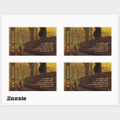 スティッキービジネスカードグリムショーステイプルトンパーク 長方形シール (シート)