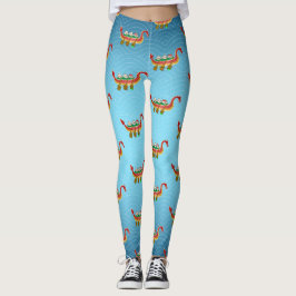 スティッキーライスダンピングオンドラゴンボートフェスティバル レギンス