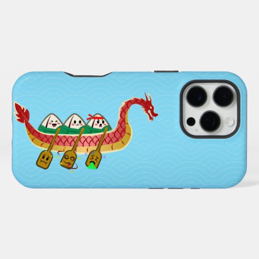 スティッキーライスダンピングオンドラゴンボートフェスティバル iPhoneケース (裏面横)